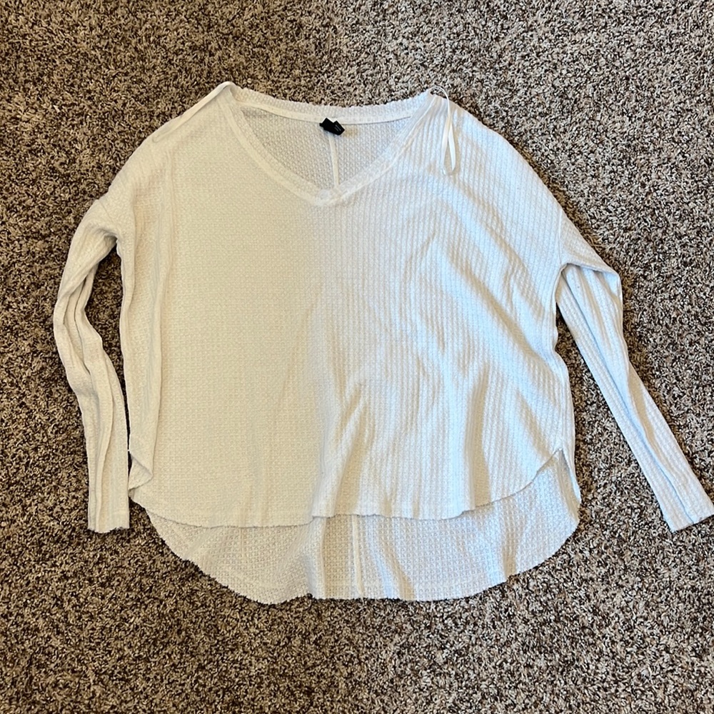 White oversize sweater